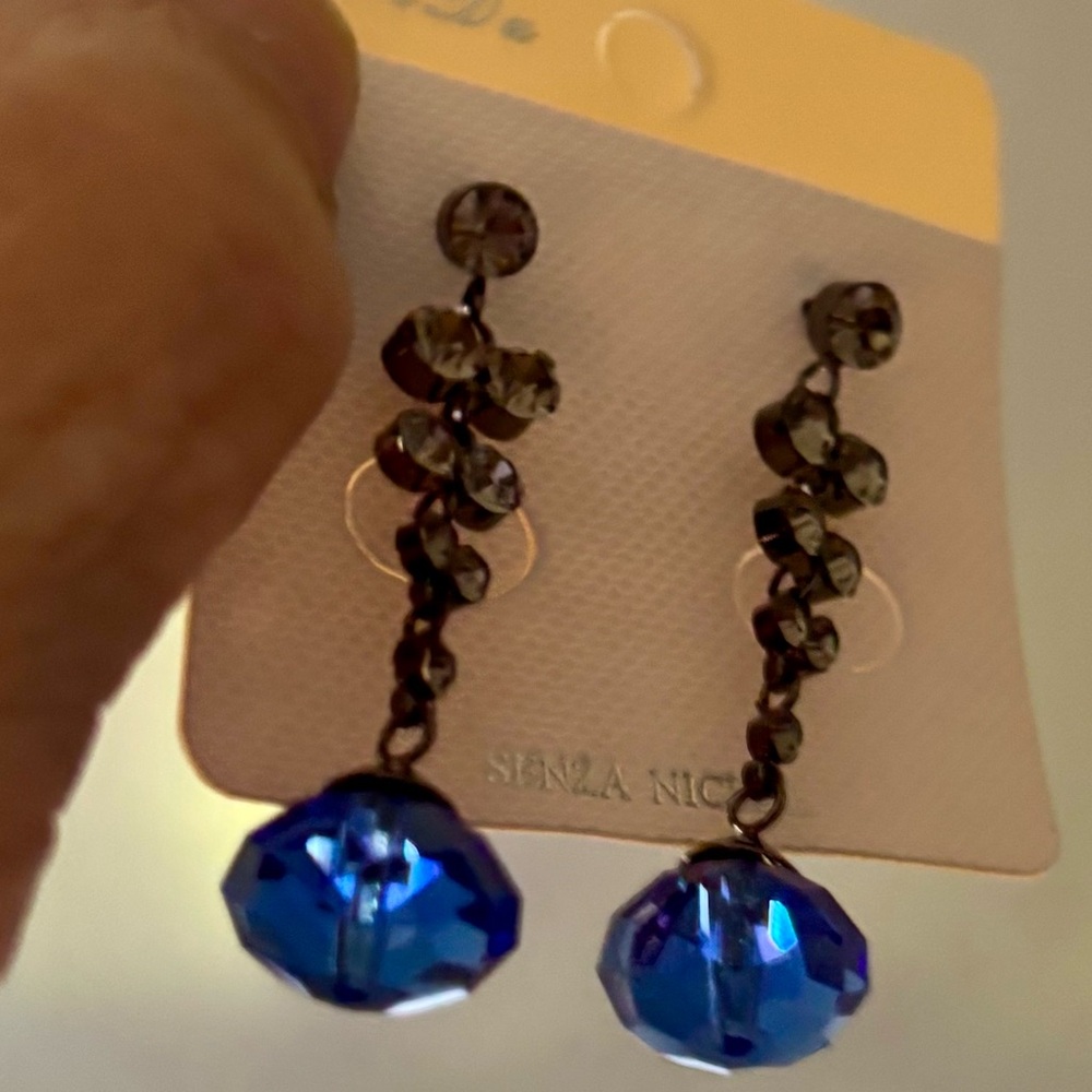 Elegant Blue Drop Fashion Earrings